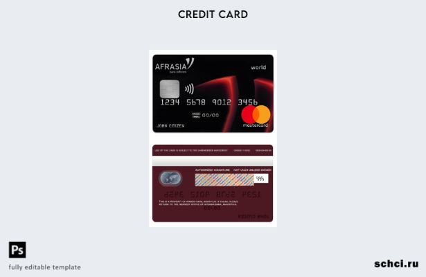 цифровая загрузка шаблона карты мира Mauritius Afrasia Bank world mastercard